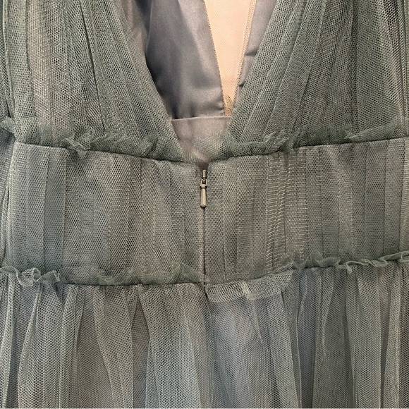 Revelry Alma Tulle Dress in Rosemary size 12 - Picture 6 of 9